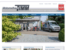Tablet Screenshot of motorradhaus-timm.de